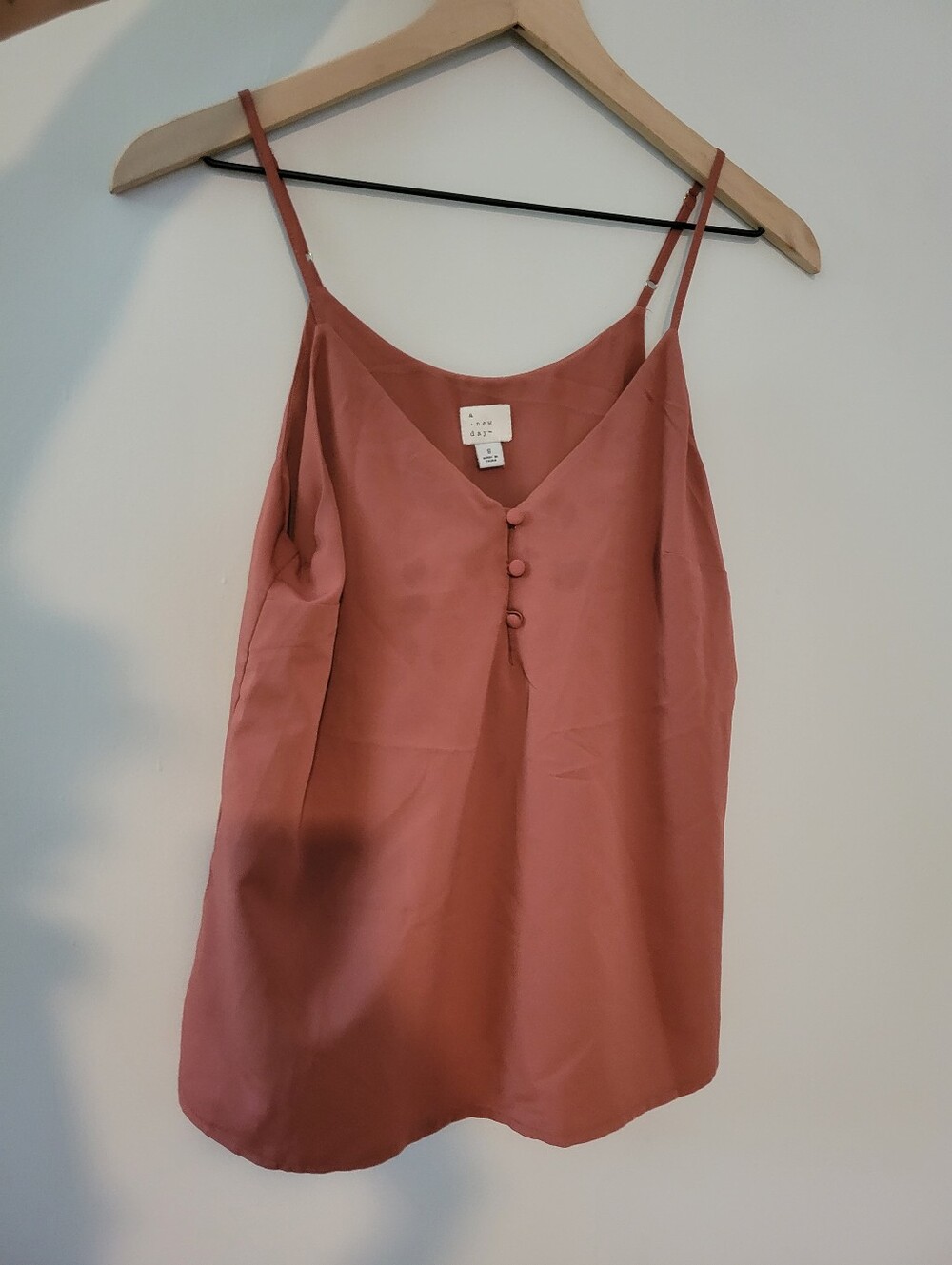 Dusty Rose Spaghetti Strap Tank Top